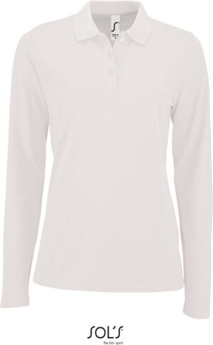 Ženska 'Piqué' polo majica 'Perfect' z dolgimi rokavi