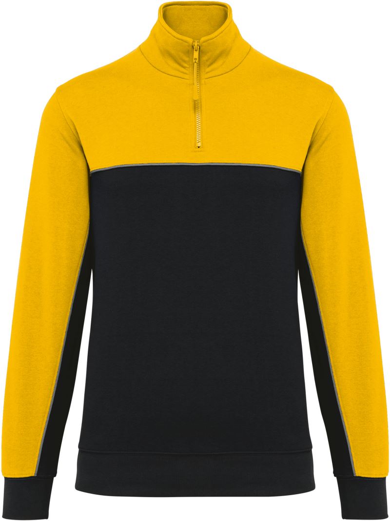 Delovni pulover s 1/4 zadrgo