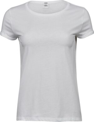 Ženska T-majica z zavihanimi rokavi