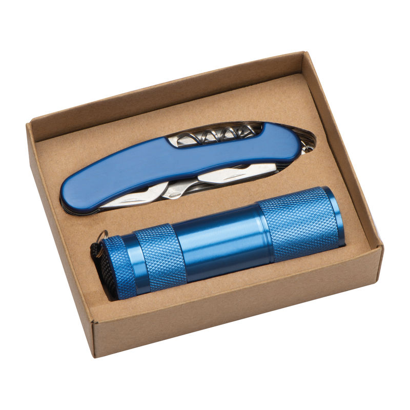 Set svetilke in žepnega noža Dover