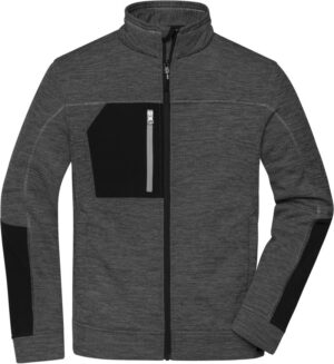 Moška pletena jakna iz flisa