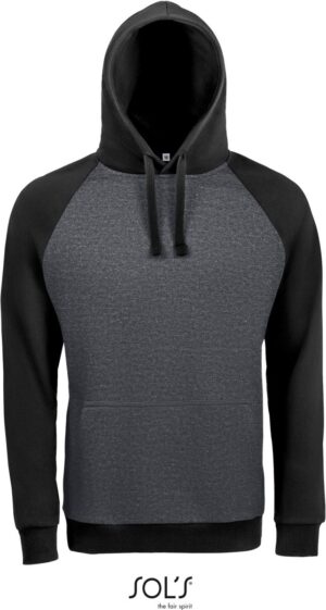 Unisex dvobarvni 'Raglan' pulover s kapuco 'Seattle'