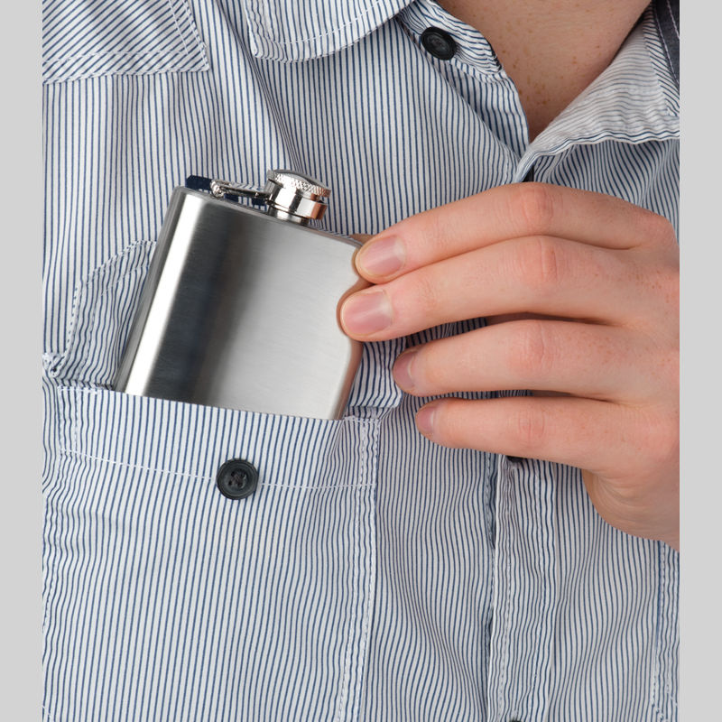 Kovinska ploska steklenica Fresno 104 ml - slika 3