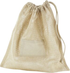 Organska (Bio) bombažna mrežasta vrečka z vrvico