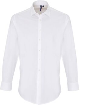 Poplin' raztegljiva srajca z dolgimi rokavi