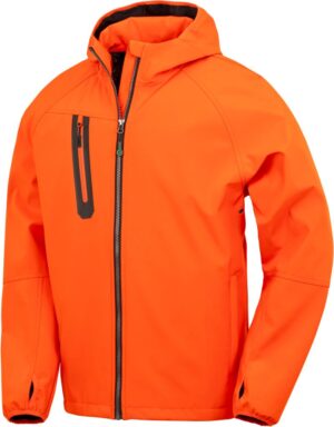 Reciklirana unisex 3-slojna Softshell jakna s kapuco