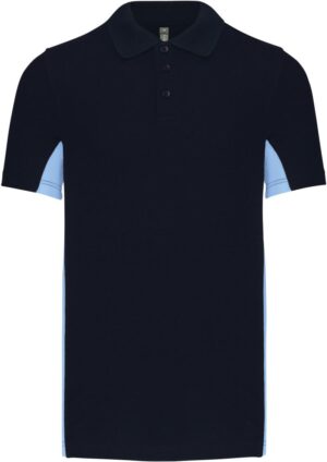 Dvobarvna 'Piqué' polo majica "Flag"