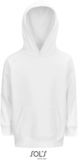 Otroški organski (Bio) 'Raglan' pulover s kapuco 'Stellar'