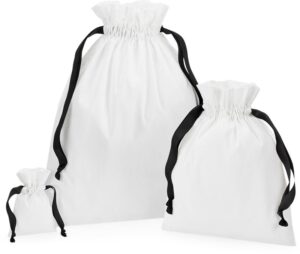 Bombažna vrečka z darilnim trakom