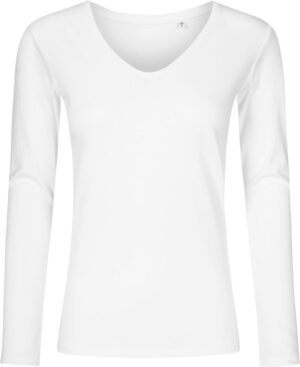 Ženska majica "X.O" z V-izrezom in dolgimi rokavi