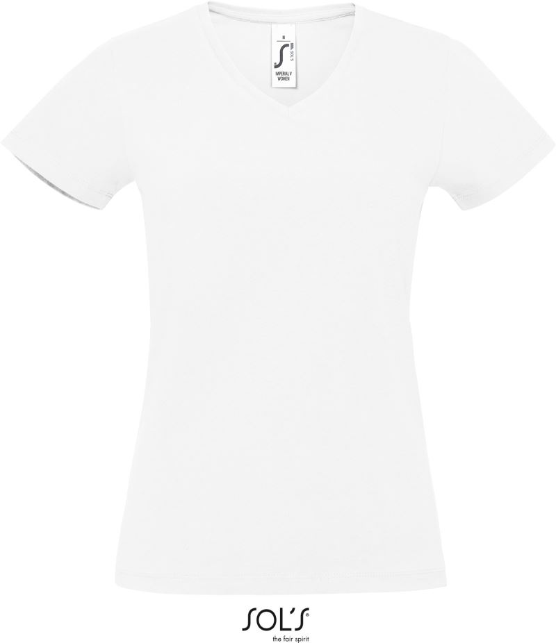 Ženska težka T-majica 'Imperial' z V-izrezom