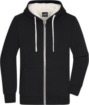 Moška jopa s kapuco in podlogo iz šerpe